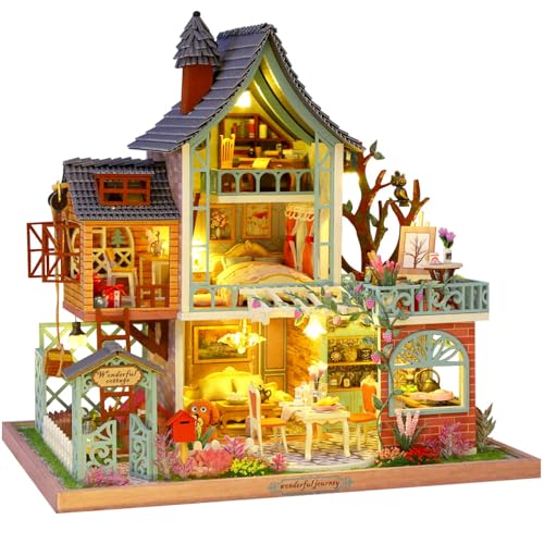 Maison de poupée miniature et son chien pour créer un cocon de douceur
