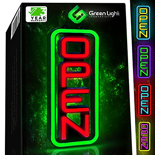 Panneau ouvert LED pour les affaires enseigne lumineuse programmable néon flash 8x19 pouces