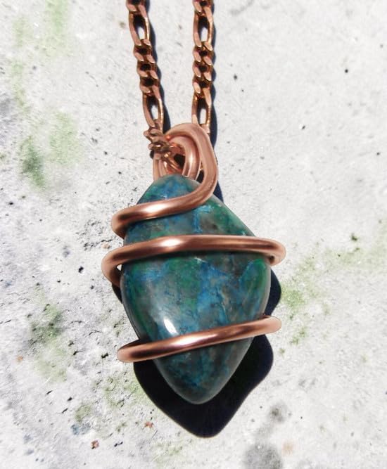 South African Ajoite Pendant in Copper Chrysocolla Shattuckite Synergy 12#172