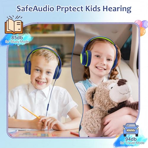 Casque audio enfants filaire de type C avec micro pour filles garçons