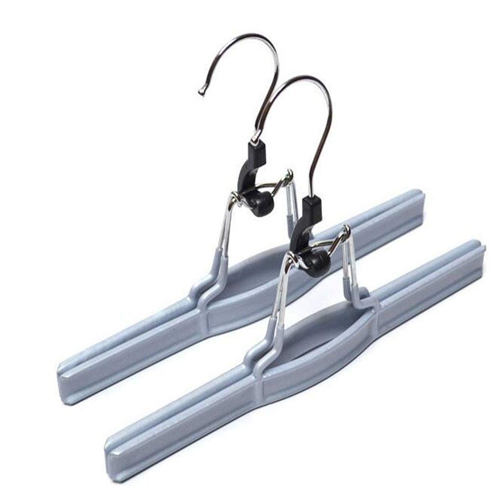 POOPOOAF 10pcs/lot 26cm Clothes Rack Metal Hangers For Pants Anti-slip Skirt Racks Plastic Hanger