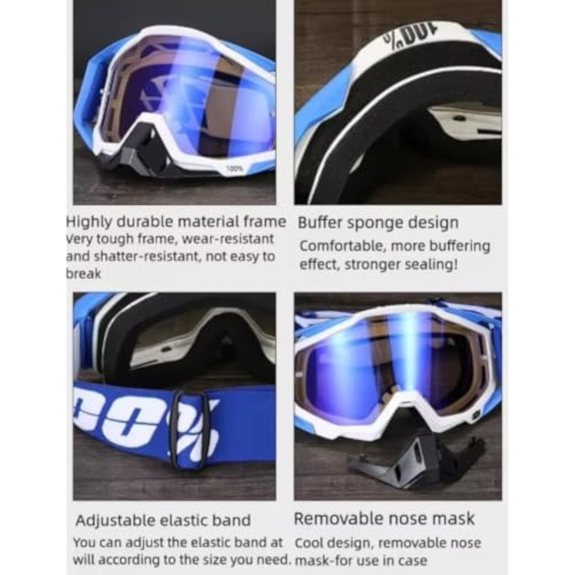 Motorcycle Off-Road Racing Goggles, Windproof Eye Protection