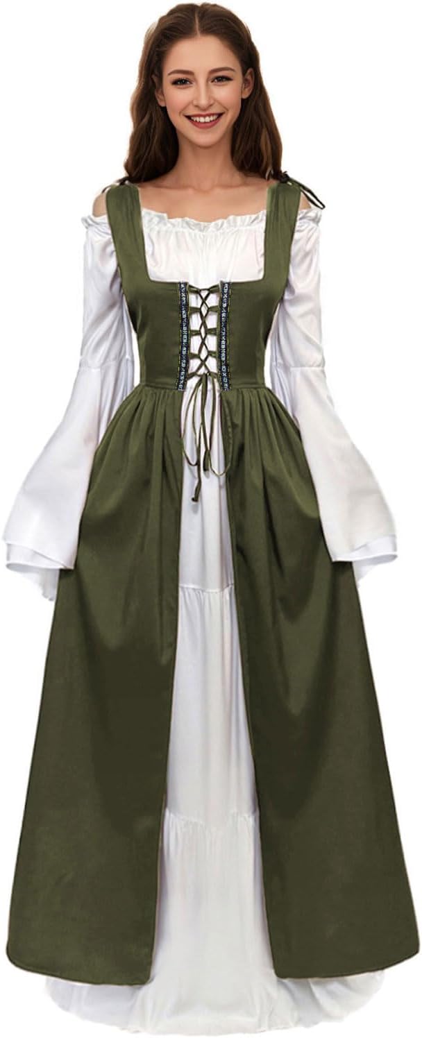 Renaissance Dress Women Medieval Dress Ren Faire Costume Renaissance Outfit Irish Dress Halloween Costume for Women - Image 4
