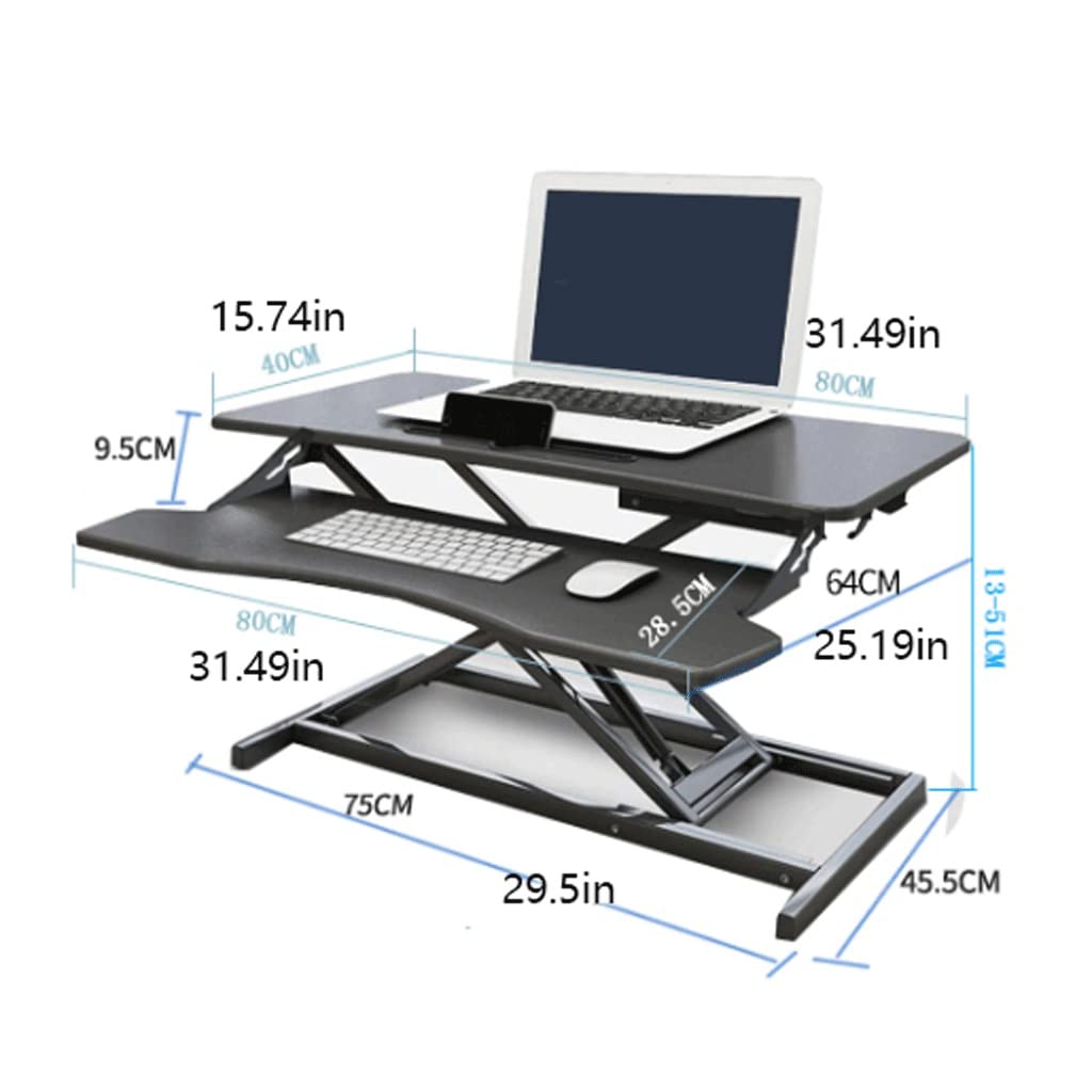 Convertisseur de Bureau, Convertisseur de Bureau Assis-Debout réglable en Hauteur