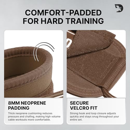 Image of DMoose Ankle Strap for Cable Machine - One Size Fit with Premium Padding, Workout Kickback Ankle Cuffs, Ankle Bands for Working Out, Booty Workouts, Leg Extension, Hip Abductors & Lower Body Exercises