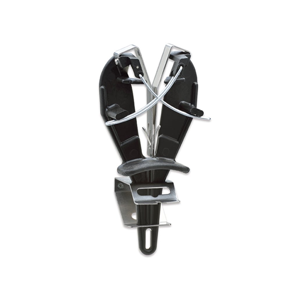 Giesser Since 1776 Made in Germany Sharp Easy Knife Sharpener with Holder Sharpening Steel Double Function Black 9980