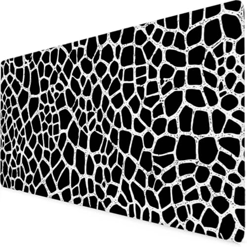 Tapis de souris XXL noir 600x300mm antidérapant pour PC et ordinateur portable