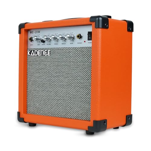 Image of Kadence ME20-OR 20W Guitar Amplifier | 4-Inch Speaker with Boost Function | 3-Band EQ with 6.35mm Input & Output | Supports Electric & Electro-Acoustic Guitars | Orange