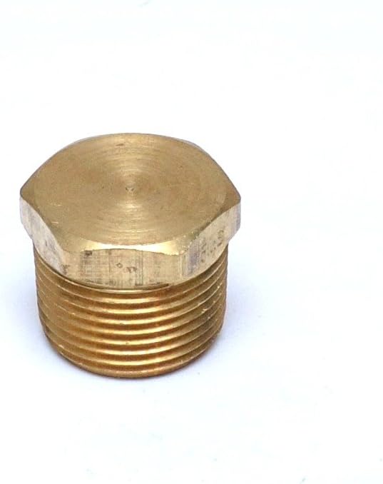 FasParts 3/4" Male NPT MPT MIP Hollow Hex Head Brass Pipe Plug Fitting Fuel/Air/Water/Boat/Gas/Oil WOG