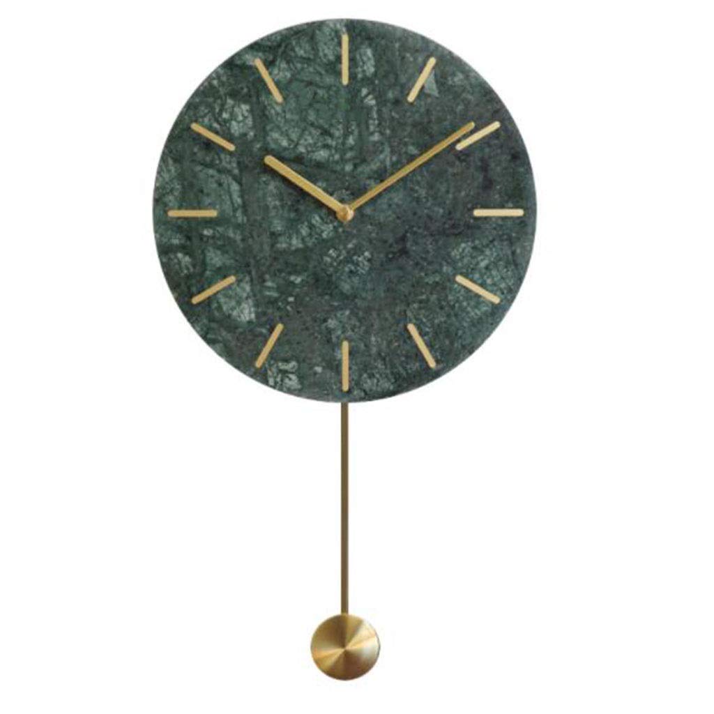 Horloge murale en marbre nordique pour salon et chambre