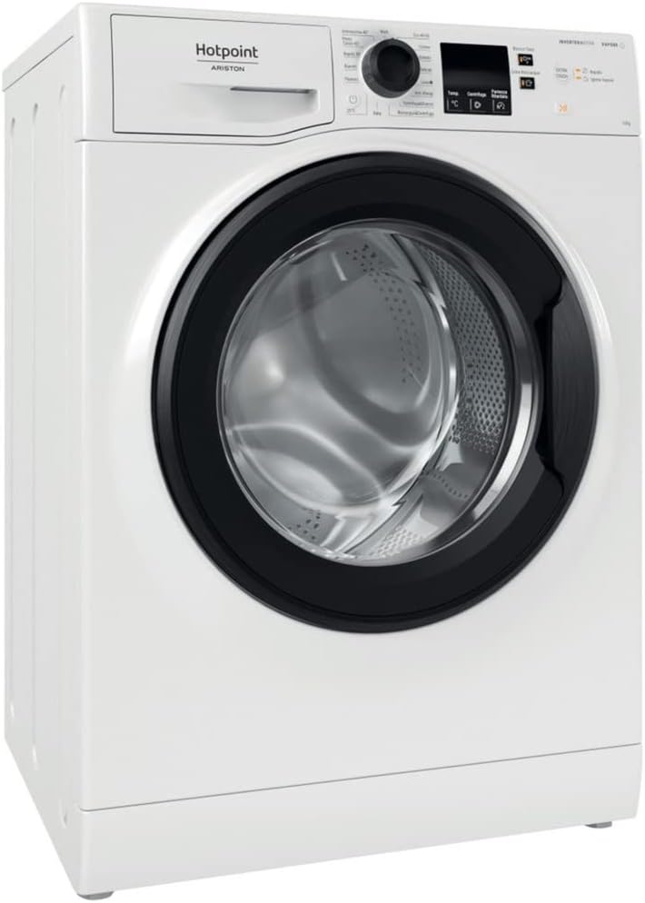 Lavatrice a libera installazione a carica frontale Hotpoint: 10,0 kg, - NF1045WK IT Lavatrice a libera installazione a carica frontale Hotpoint: 10,0 kg, - NF1045WK IT