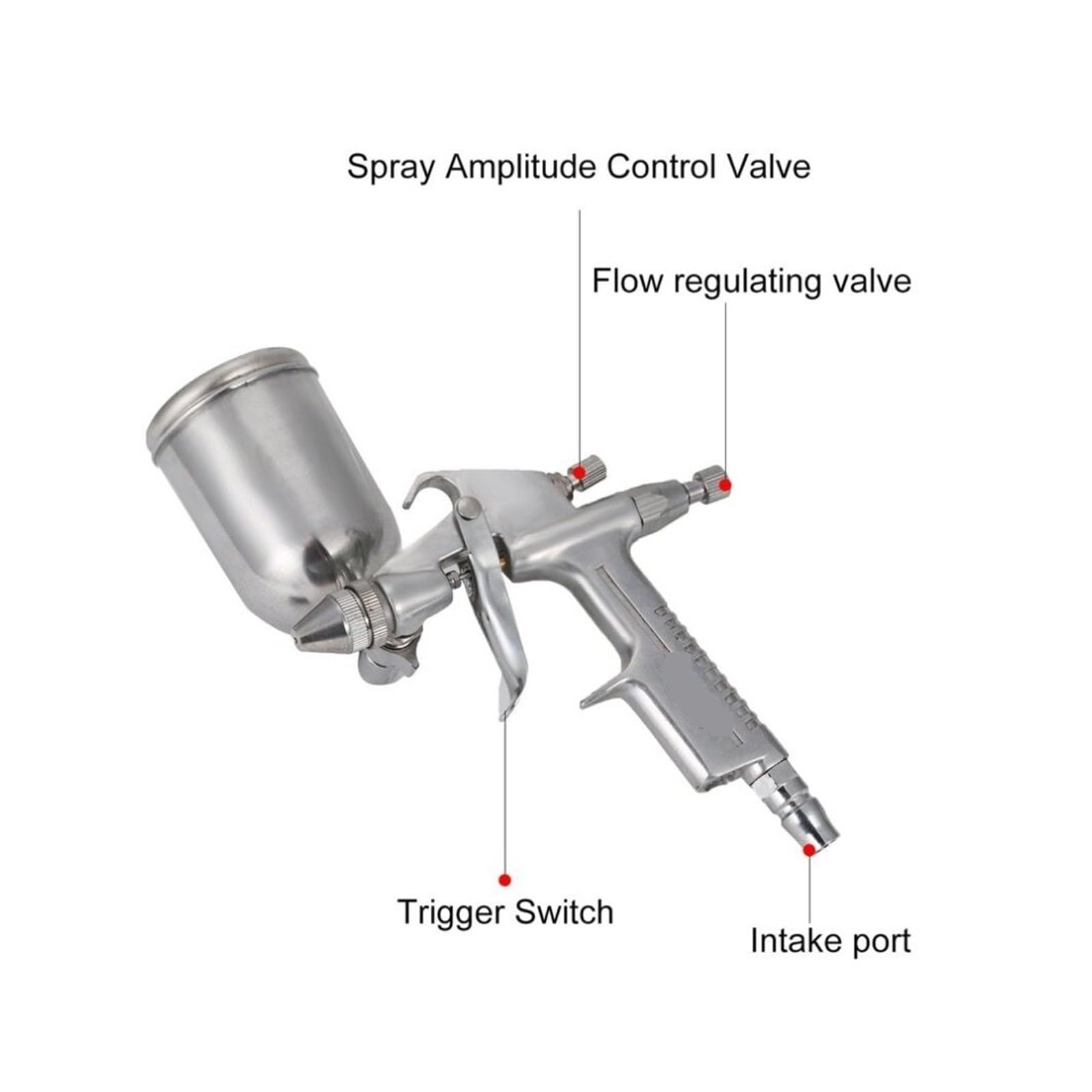 Pistolet natryskowy Air Painter Pneumatyczny Dysza 0,5 mm 150ML Aerograf Malarski Atomizer Narzędzie z Lejkiem do Malowania Samochodów
