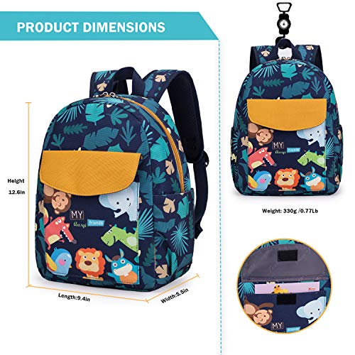 Willikiva Cute Zoo Little 2D Backpack Kid Backpacks For Girls And Boys Toddler Backpack Waterproof Preschool Safety Harness Leash(Zoo) #TOP1
