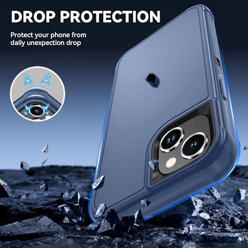 Image of SunStory Compatible with iPhone 12 Mini / 13 Mini Case with HD Screen Protector, 3-Layer Heavy Duty Full-Body Cover,3 in 1 Hybrid Protective Case for iPhone 12 Mini / 13 Mini 5.4 inch,Blue