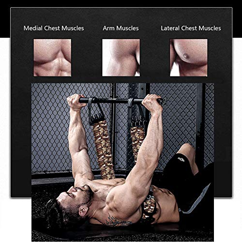 Sunsign Adjustable Bench Press Assistance Resistance Bands Removable Chest Expander with Resistance Bands,198LB(no bar)