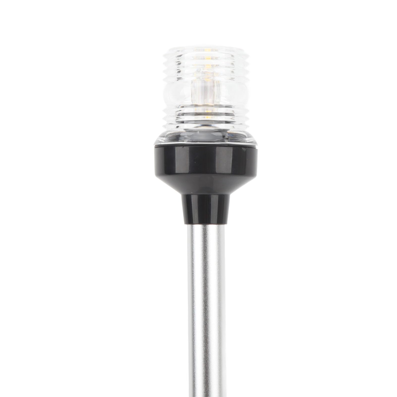 Luci di Navigazione per Barche a LED 22 Pollici Lampada Rotonda 360 Gradi con Base in Acciaio Inossidabile per Uso Marino
