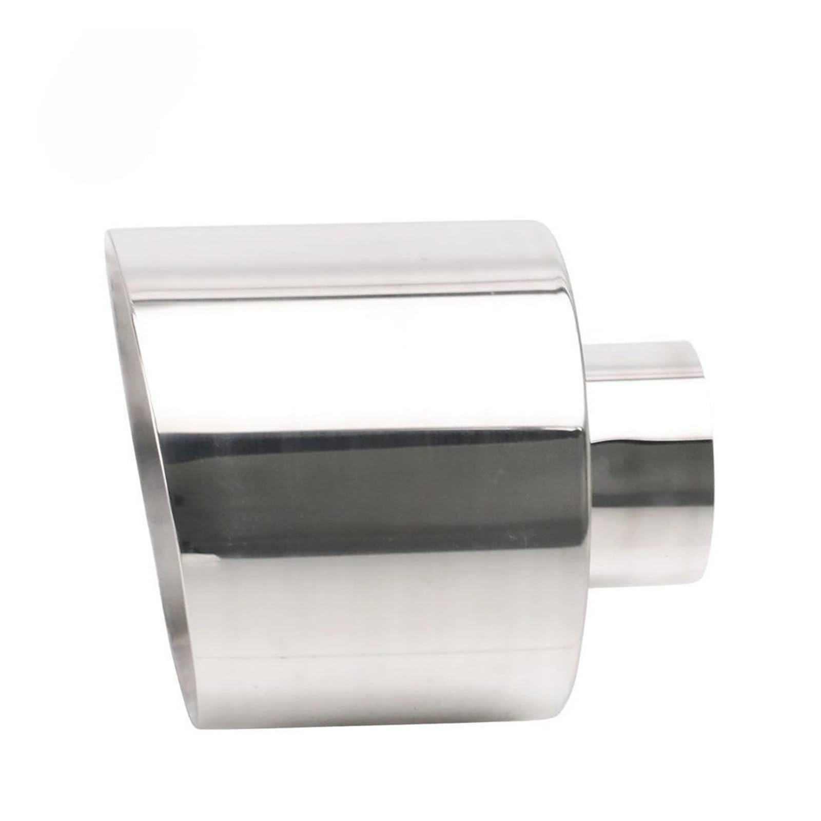 Tubo escape coche 2 uds., garganta trasera acero inoxidable, salida 127mm, para escape para tubo cola, embellecedor silenciador coche(76-127mm-silver)