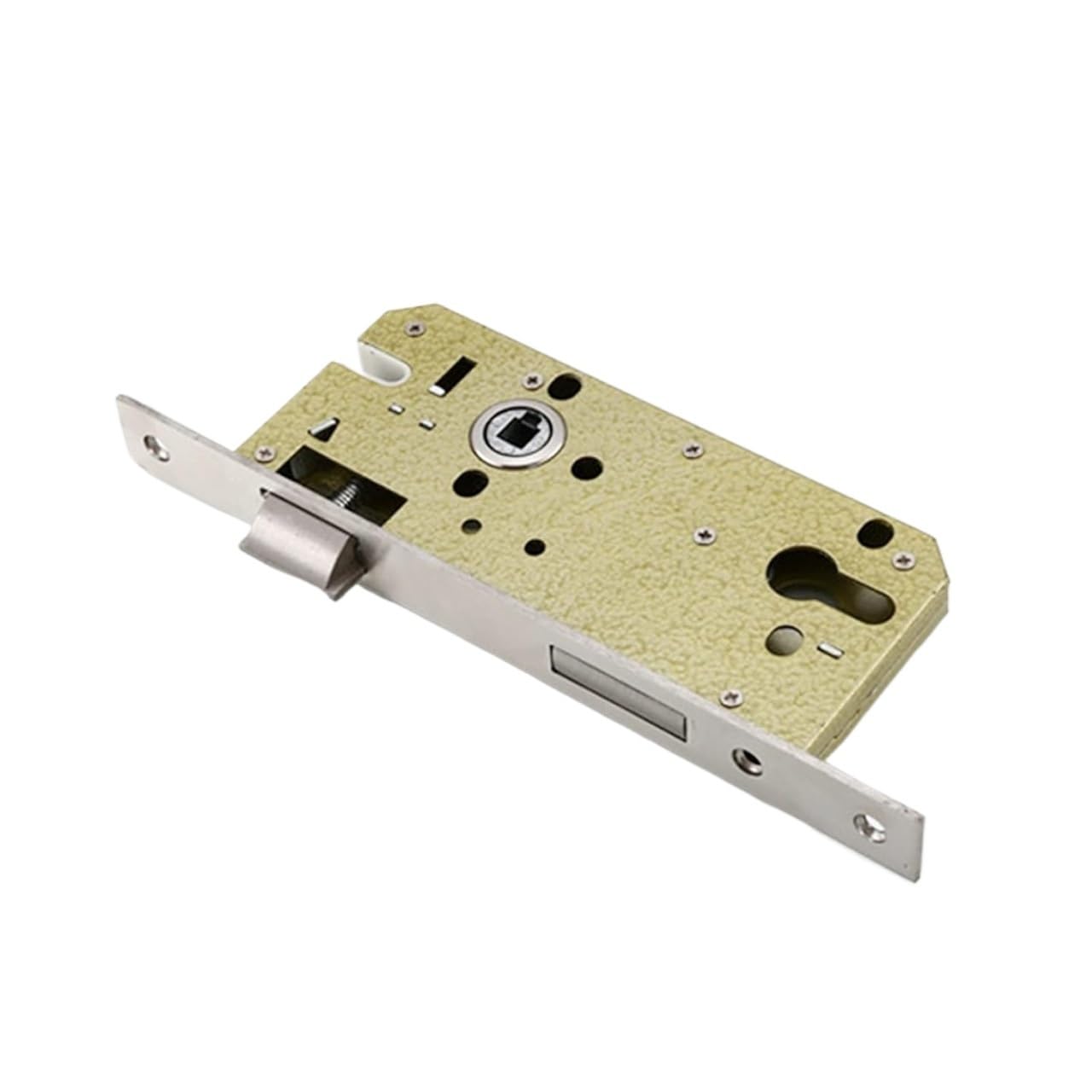 Corps de serrure de porte 85 50 en acier inox au design épuré