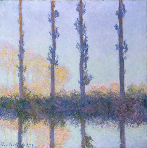 Tableau Monet les quatre arbres poster 60x90cm deco grand espace