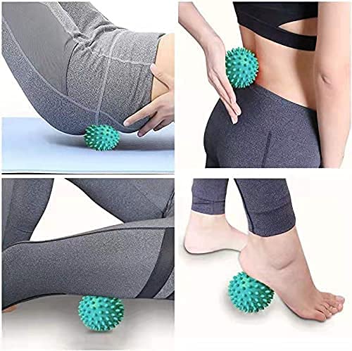 Momoee Foot Massage Roller And Spiky Ball Therapy Set,Manual Foot Massager For Plantar Fasciitis,Heel & Foot Arch Pain,Trigger Point Therapy, Muscle Recovery (Green) #TOP6