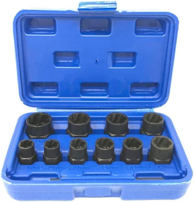 Set Di 11 Bussole Per Estrattori Per Bulloni E Dadi Da 9-19 Mm Con - Foto 11