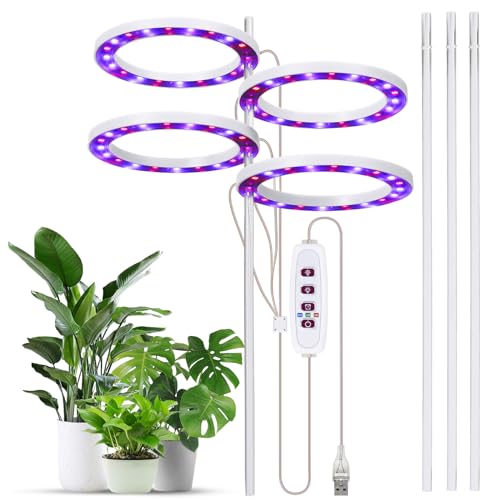 Lampe de croissance pour plantes intérieur USB 4000K éclairage LED pour succulentes mini
