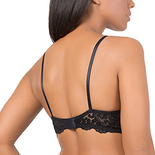 Smart & Sexy Women's Maximum Cleavage Underwire Push Up Bra, Black Hue, 36B #TOP1