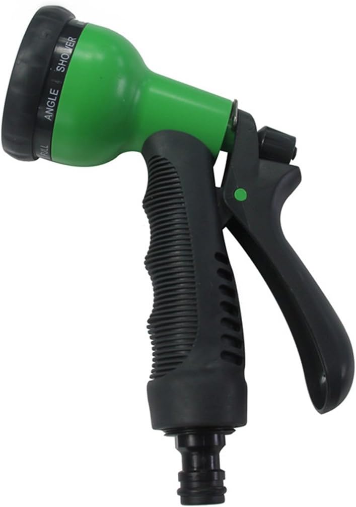 SYAODU Garden Hose Nozzle Lightweight, Water Sprayer for Powerful Watering Versatile 8 Pattern Spraying For Cleaning, Car Washes, Misting (Color : Green)