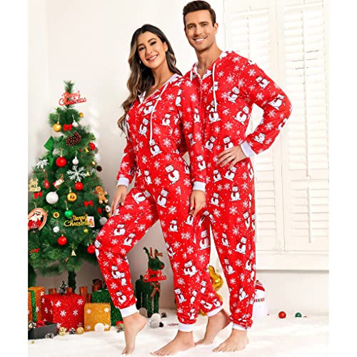 Meagilis-Ensemble-de-pyjama-de-Noel-assorti-pour-la-famille-les-vacances-en-famille-les-vacances-en-famille-bonhomme-de-neige-taille-XL-Bonhomme-de-neige-rouge-XL Meagilis Ensemble de pyjama de Noël assorti pour la famille, les vacances en famille, les vacances en famille, bonhomme de neige, taille XL, Bonhomme de neige rouge, XL – Image 4