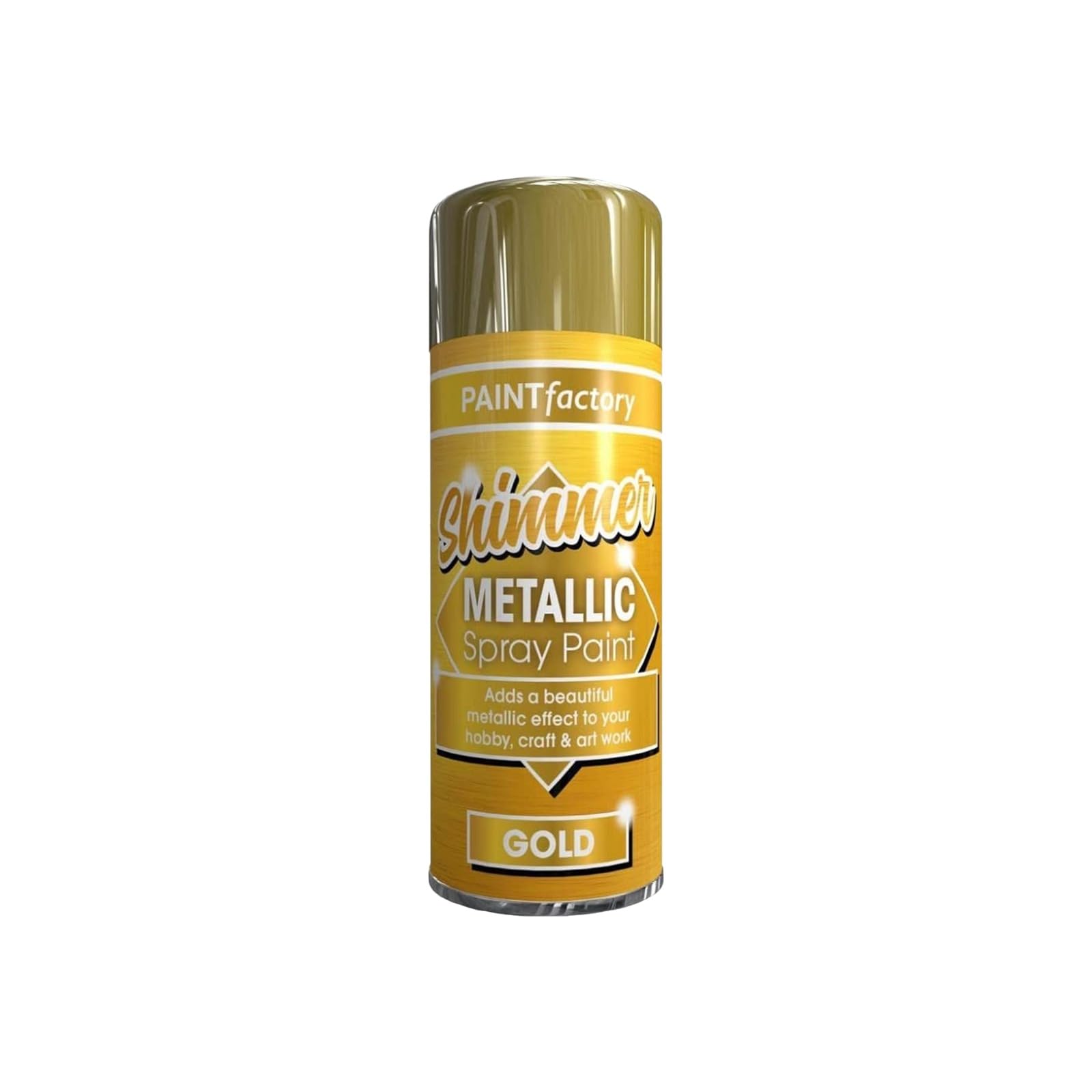 Pnjb Metallic Gold Spray Paint (200Ml) - Multipurpose Use Spray For Metal, Wooden Furniture, Interior & Exterior Decoration, Go-To Solution, Long-Lasting, Shimmering Finish (1)