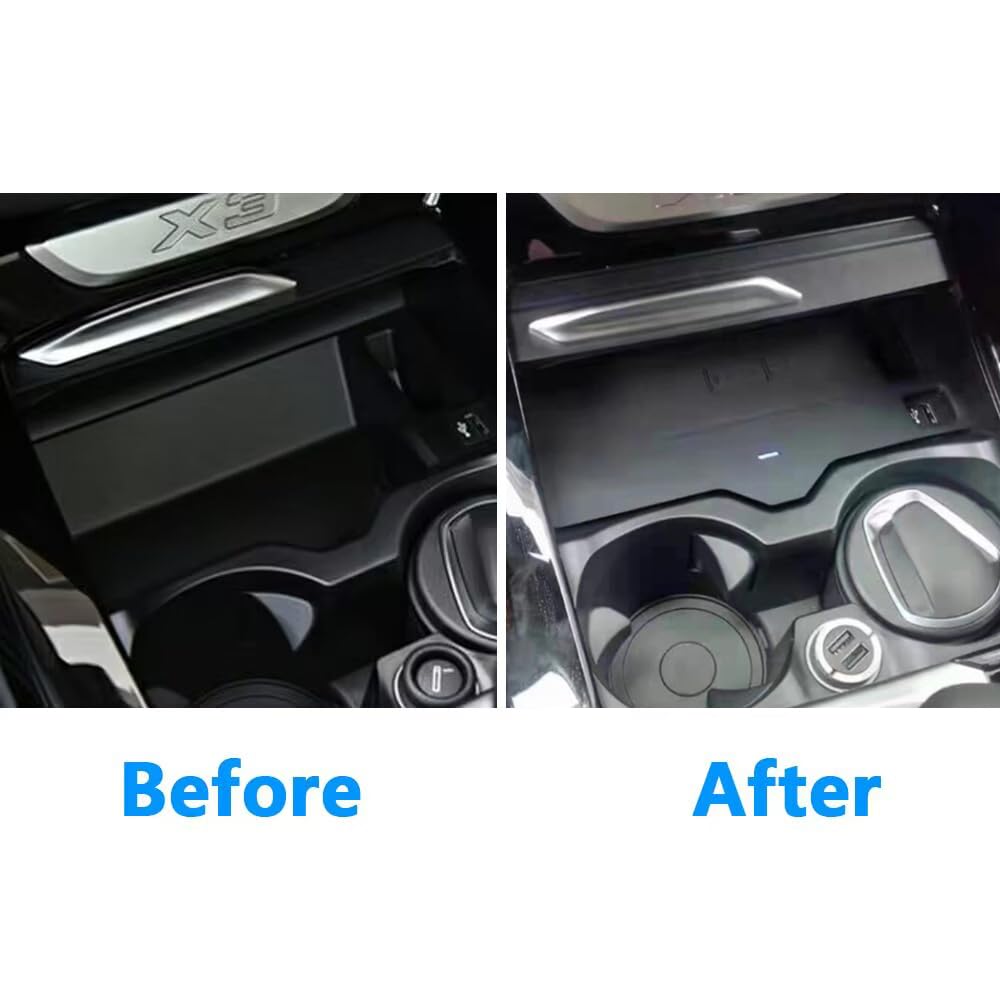 Chargeur sans fil de voiture adapté for BMW X3 G01 X4 G02 X3M X4M F97 F98 2018 – 2021, support de téléphone, Station de charge rapide, accessoires d'intérieur