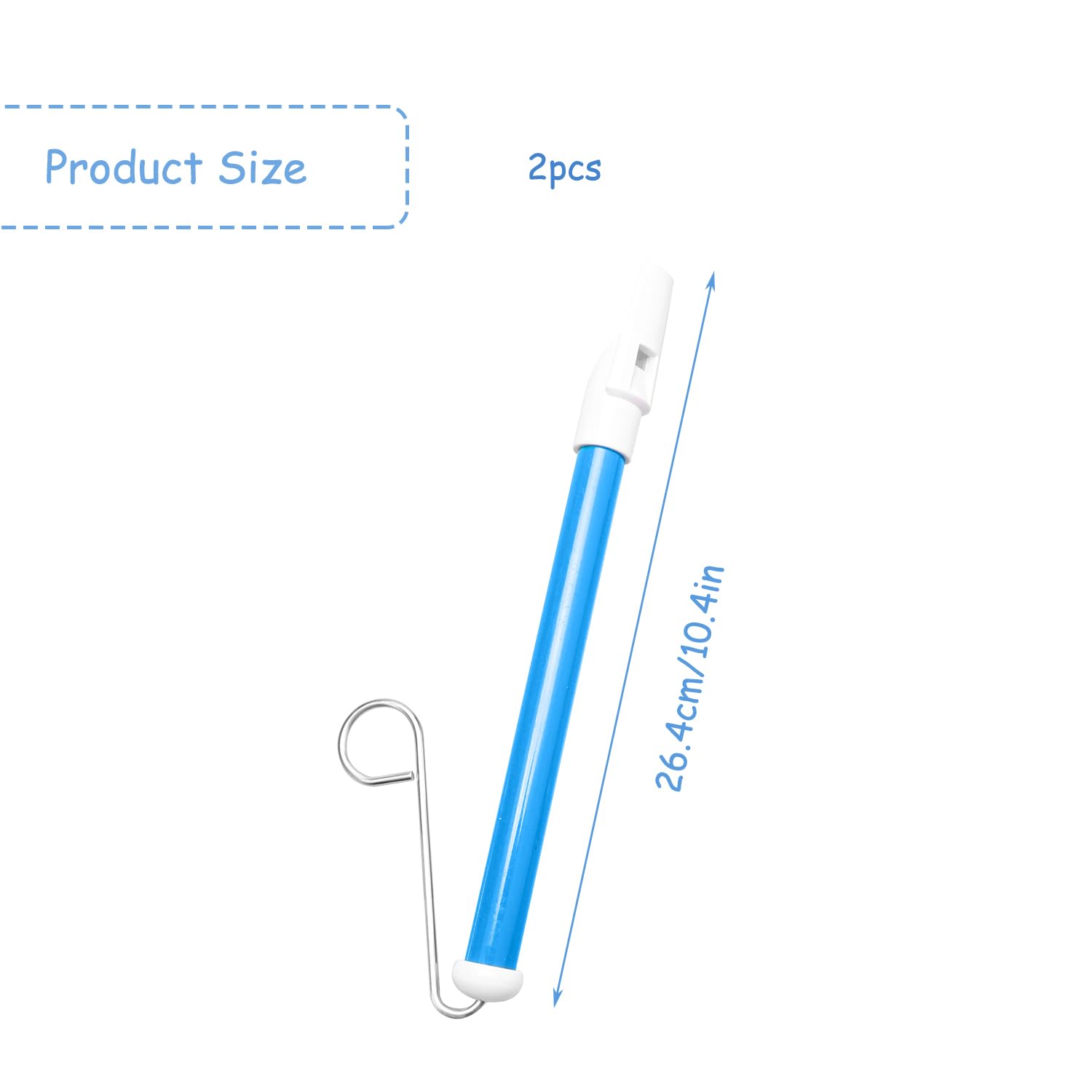 Rumyve 2Pcs Slide Whistles for kids,Durable Fun Sliding Whistles with Stainless Steel Sliding Rods,Educational Musical Instrument Whistles for Children Training Parent-Child Party Games School Prizes - Image 2