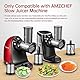 AMZCHEF Elektrische Gemüsehobel Zubehör für ZM1501 & GM3001 Slow Juicer - ZM1501 Zubehör - GM3001 Zubehör - Keine Maschine, nur Zubehör Enthalten - 3 Abnehmbaren Trommelblättern