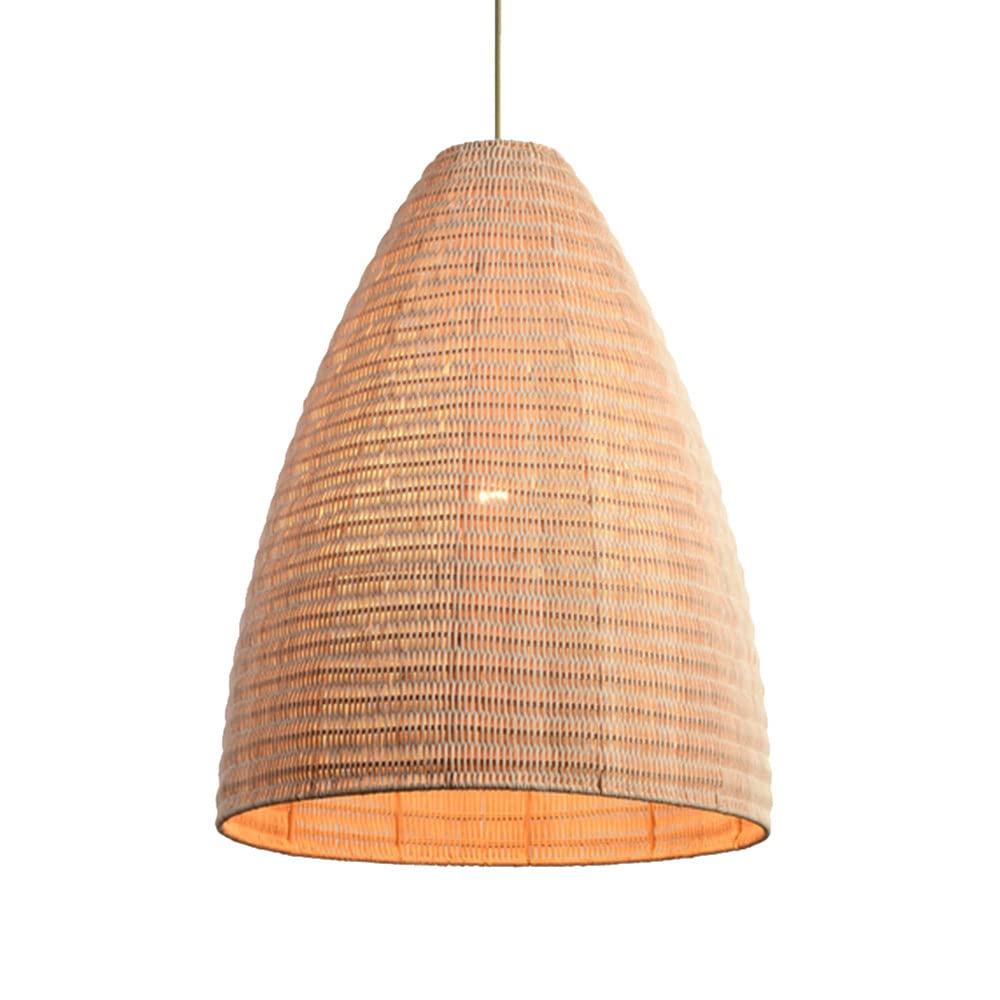 LYMSXAZOU Scandinavian Designer Rattan Pendant Light Bamboo Chandelier Lamp Shade Ceiling Lighting Weave Wicker Hanging Decorations RusticJapanese For Kitchen Living Room Dining