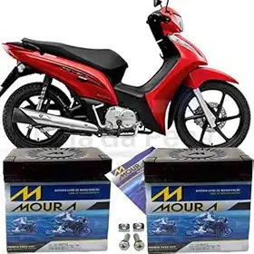 Bateria Biz 125 Motocicleta Biz 125 Ex 2011 À 2015 Moura