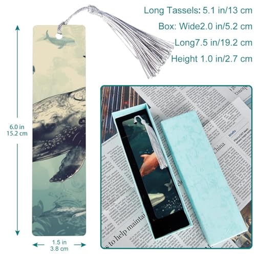 Marque-pages motif baleine pour ne plus perdre votre page