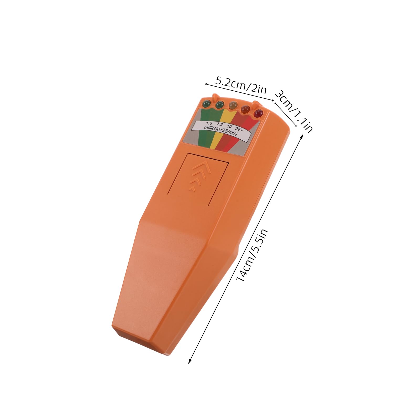 Healeved Rilevatore di Radiazioni di Campo Elettromagnetico Portatile con 5 Led, Misuratore Emf ad Alta Frequenza per Indagini Paranormali, Dispositivo di Misurazione per Casa e Ufficio