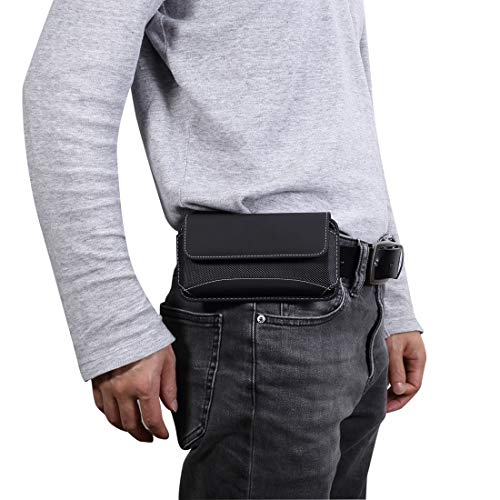 Sac de taille universel noir pour téléphone portable de 5,5 pouces