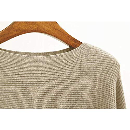MAKARTHY Womens Striped Sweaters Batwing Sleeves Knitted Dolman Pullovers Tops Sweatershirts2