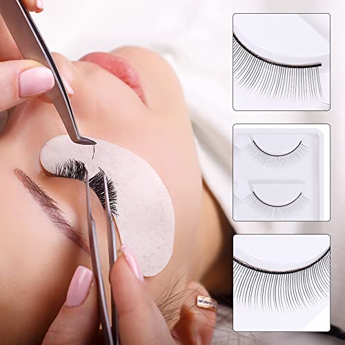 10 works Eyelash Extensions Practice Training Eyelashes Lashes for Training Eyelash Extension Makeup Beginners - Image 3