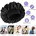 WLLHYF Silk Bonnet for Men, Satin Bonnet Double Layer Elastic Band Silk Sleep Cap Black Soft Adjustable Hair Cap Hair Wrap Large Bonnets for Women Sleeping