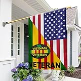FLAGWIX Vietnam Veteran American Flag – USA Premium Polyester House Flag 30x40 – 4th of July, Veterans Day, Memorial Day, Independence Day Decorations for Home – Decorative Indoor Outdoor Flag