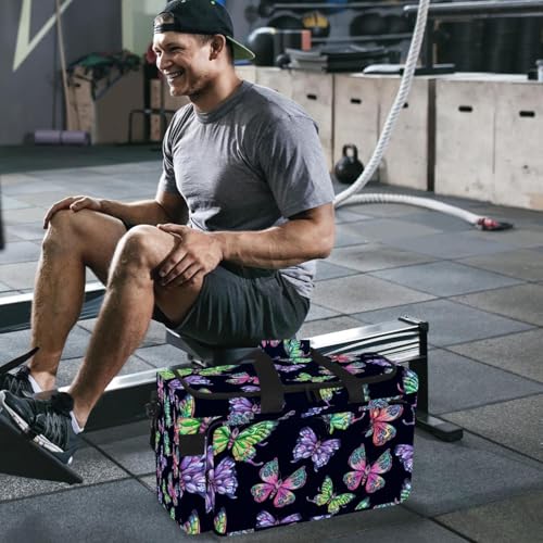 Sac de sport 30L imprimé feuilles d'érable pour fitness et voyage d'affaires - 5
