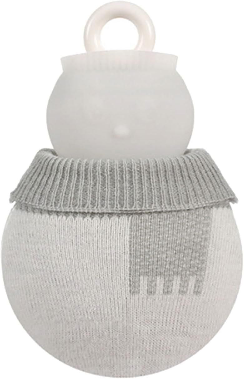 Snowman Shape Warm Water Bottle for Cold Weather Warmers Bed Warming Device for Home Travel Office Winter Warmth Hot Water Bottle