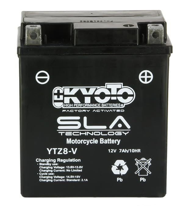 YTZ8V KYOTO Batería precargada lista para usar compatible con Yamaha YPR 400 X-MAX ABS, 2018/2020 YPR 125 X-MAX ABS 2018/2020
