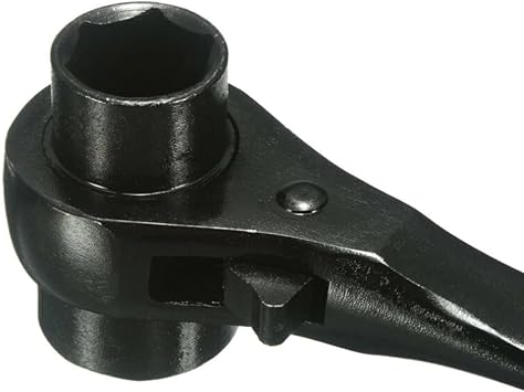 TOP-VIGOR Ratchet Podger Spanner Steel Erecting Scaffold Tool Wrench Double Socket 19x21mm