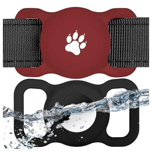 yiliuoer Airtag Dog Collar Holder,2 Pack Silicone Airtag Case for Dog Collar,Dog GPS Tracker Case for Apple Airtags, Anti-Lost Air Tag Holder Case,Airtag Holder with Cat Dog Collar Bells