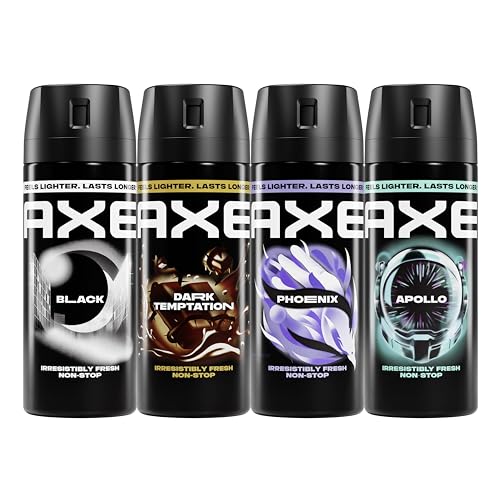 AXE Body Spray 4 Pack Core Up to 48 hours freshness Aluminum Free 2.9 oz