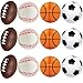 Mini Sports Balls for Kids Party Favor Toy, Soccer Ball, Basketball, Football, Baseball (12 Pack) Squeeze Foam for Stress, Anxiety Relief, Relaxation. (12 Pack (Mix Sports))