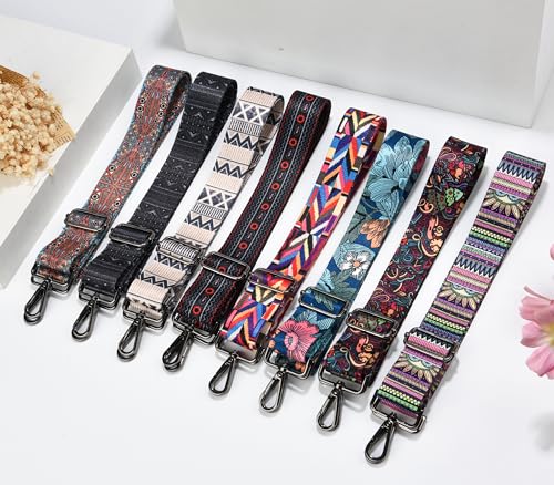 Image of Purse Strap Gold Hardware Replacement Crossbody Bag Strap, Wide Adjustable Shoulder Strap